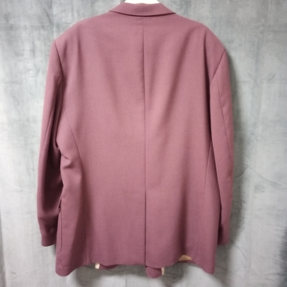 Vintage Irving Park Burgundy Sport Coat Size 52 - Picture 8 of 8